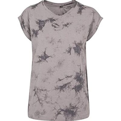 BY055-01262-0051 Build Your Brand Panie Batik Dye Extended Shoulder Tee Koszulka Damska BY055-01262-0051 Build Your Brand Panie Batik Dye Extended Shoulder Tee Koszulka Damska