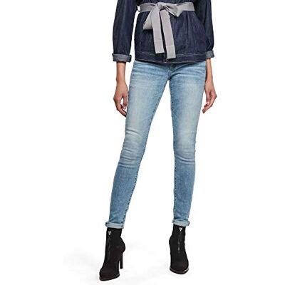 D05175-8968-8436 G-STAR RAW 3301 High Waist Skinny Dżins Kobiety, niebieski (Lt Indigo Aged 8968-8436), 30W / 32L D05175-8968-8436 G-STAR RAW 3301 High Waist Skinny Dżins Kobiety, niebieski (Lt Indigo Aged 8968-8436), 30W / 32L
