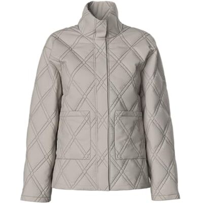 17156877-4717526 PIECES Pcmista Ls pikowana kurtka damska Pwp, Dove, S 17156877-4717526 PIECES Pcmista Ls pikowana kurtka damska Pwp, Dove, S