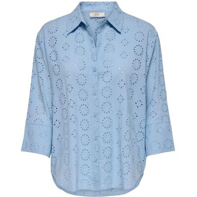 15292179-4790753 Jdy Tallie 3/4 Long Shirt WVN Noos, Soft Chambray, L 15292179-4790753 Jdy Tallie 3/4 Long Shirt WVN Noos, Soft Chambray, L