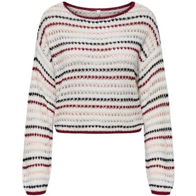 15347878-4748131 Onlgeena Ls Short Stripe Boatneck Cc KNT, Cloud Dancer, S 15347878-4748131 Onlgeena Ls Short Stripe Boatneck Cc KNT, Cloud Dancer, S