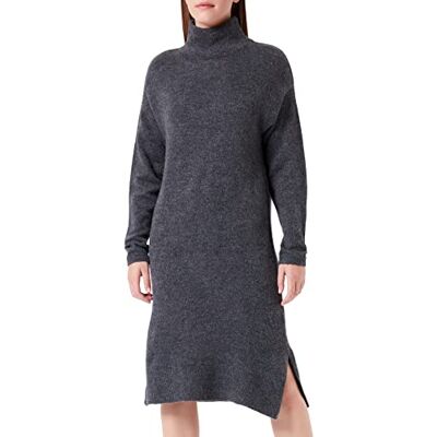 1034562 TOM TAILOR Denim Damski Sukienka z dzianiny z golfem , 10522 Shale Grey Melange, S 1034562 TOM TAILOR Denim Damski Sukienka z dzianiny z golfem , 10522 Shale Grey Melange, S