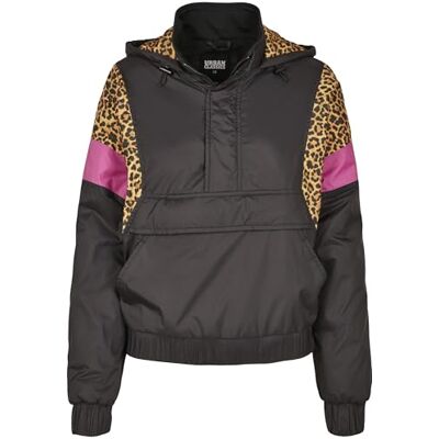 TB3063 Urban Classics Damska kurtka damska Leo Pull Over Jacket z nadrukiem zwierz?cym, zamkiem b?yskawicznym i kieszeni? na brzuchu, dost?pna w 4 wariantach kolorystycznych, rozmiar XS do 5XL, Wielokolorowy TB3063 Urban Classics Damska kurtka damska Leo Pull Over Jacket z nadrukiem zwierz?cym, zamkiem b?yskawicznym i kieszeni? na brzuchu, dost?pna w 4 wariantach kolorystycznych, rozmiar XS do 5XL, Wielokolorowy