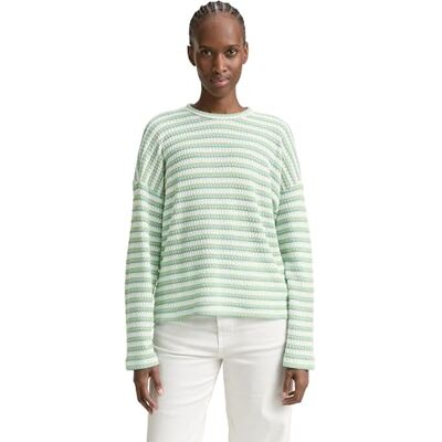 1046621 TOM TAILOR Denim Bluza damska, 37819 Light Multicolor Stripe, L 1046621 TOM TAILOR Denim Bluza damska, 37819 Light Multicolor Stripe, L