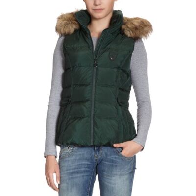 1M87618788 Tommy Hilfiger Kamizelka damska, NEW MAINE VEST/, zielony (303 / Darkest Spruce), 42 1M87618788 Tommy Hilfiger Kamizelka damska, NEW MAINE VEST/, zielony (303 / Darkest Spruce), 42