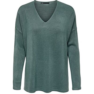 15219642 ONLY Damski sweter ONLAMALIA L/S V-Neck CC KNT, zielony Balsam Green, S, Balsam Green, S 15219642 ONLY Damski sweter ONLAMALIA L/S V-Neck CC KNT, zielony Balsam Green, S, Balsam Green, S