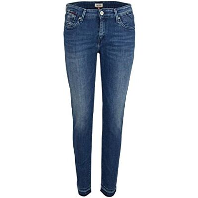 1657665394-423 Tommy Jeans Dżinsy damskie slim, Niebieski (Slubby Stretch-eur 423), 30W / 34L 1657665394-423 Tommy Jeans Dżinsy damskie slim, Niebieski (Slubby Stretch-eur 423), 30W / 34L