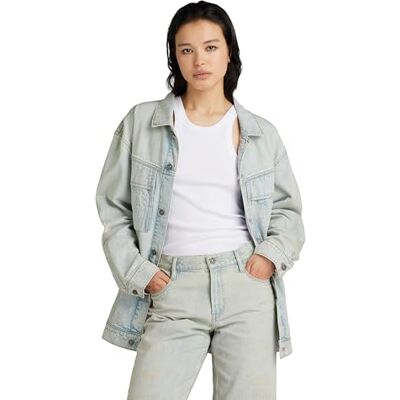 D24340 G-STAR RAW Kurtka dżinsowa oversize, Niebieski (vintage akoya blue -D536-G327), L D24340 G-STAR RAW Kurtka dżinsowa oversize, Niebieski (vintage akoya blue -D536-G327), L