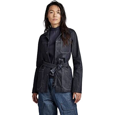 D22972-D313-001 G-STAR RAW Damska kurtka robocza 70s Workwear Jacket, niebieska (raw Denim D313-001), XXS, niebieski (Raw Denim D313-001), XXS D22972-D313-001 G-STAR RAW Damska kurtka robocza 70s Workwear Jacket, niebieska (raw Denim D313-001), XXS, niebieski (Raw Denim D313-001), XXS