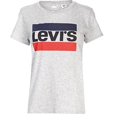 17369-0303 Levi's The Perfect Tee T-Shirt Kobiety, Sportswear Smokestack Heather, XS 17369-0303 Levi's The Perfect Tee T-Shirt Kobiety, Sportswear Smokestack Heather, XS