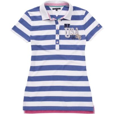 1H87610993 / JISELLE STP POLO SS Tommy Hilfiger Damska koszulka polo 1H87610993/ Jiselle STP Polo SS, Niebieski (428 Washed Yale Blue/Classic White), 38 1H87610993 / JISELLE STP POLO SS Tommy Hilfiger Damska koszulka polo 1H87610993/ Jiselle STP Polo SS, Niebieski (428 Washed Yale Blue/Classic White), 38