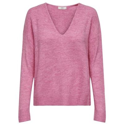 15207823 JdY JDYELANORA L/S Dekolt w serek. KNT NOOS, Pink Cosmos/Szczegóły: melanż, L 15207823 JdY JDYELANORA L/S Dekolt w serek. KNT NOOS, Pink Cosmos/Szczegóły: melanż, L