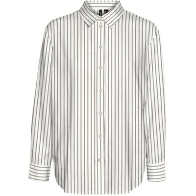 10305085 VERO MODA Vmlinn Ls Shirt damska koszula WVN Noos, Snow White/Stripes:olga Moon Rock, S 10305085 VERO MODA Vmlinn Ls Shirt damska koszula WVN Noos, Snow White/Stripes:olga Moon Rock, S