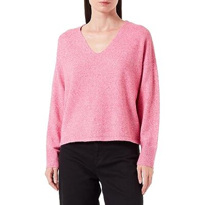 10252090 Bestseller A/S Damski VMDOFFY LS V-Neck Blouse GA NOOS sweter, fuksja Purple/Detail:Melange, XL, Fuchsia Purple/Detail:melange, XL 10252090 Bestseller A/S Damski VMDOFFY LS V-Neck Blouse GA NOOS sweter, fuksja Purple/Detail:Melange, XL, Fuchsia Purple/Detail:melange, XL