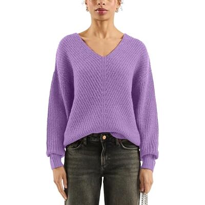 2174514 QS Sweter z dekoltem w serek, 46W0, XXL 2174514 QS Sweter z dekoltem w serek, 46W0, XXL