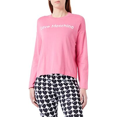 W S M47 10 X 1472 N29 Love Moschino Damski sweter z długim rękawem z okrągłym dekoltem, fuksja, 48, Fuchsia, 48 W S M47 10 X 1472 N29 Love Moschino Damski sweter z długim rękawem z okrągłym dekoltem, fuksja, 48, Fuchsia, 48