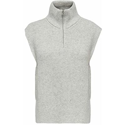 15239504 Only Onltia Life Highneck kamizelka Knt Noos sweter Kobiety, Jasny Szary Melange, L 15239504 Only Onltia Life Highneck kamizelka Knt Noos sweter Kobiety, Jasny Szary Melange, L