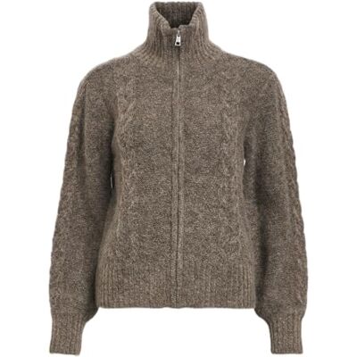 23044658 Object OBJNETE LO Knit Cardigan NOOS, Morel/Szczegóły: melanż, M 23044658 Object OBJNETE LO Knit Cardigan NOOS, Morel/Szczegóły: melanż, M