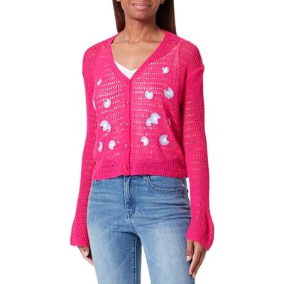 12422917-NA03 nascita Cropped damski kardigan , różowy, M/L, Rosa, M-L 12422917-NA03 nascita Cropped damski kardigan , różowy, M/L, Rosa, M-L