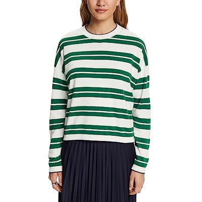 073EE1I301 ESPRIT Sweter oversize, 100% bawełna, New Dark Green, XXL 073EE1I301 ESPRIT Sweter oversize, 100% bawełna, New Dark Green, XXL