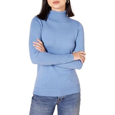AE1896188-Blue-X-Small Amazon Essentials Women's Lekki sweter z długim rękawem z golfem classic fit (dostępny w wersji Plus Size), Chabrowy, XS AE1896188-Blue-X-Small Amazon Essentials Women's Lekki sweter z długim rękawem z golfem classic fit (dostępny w wersji Plus Size), Chabrowy, XS