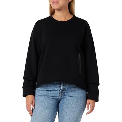 Blauer Bluza szyi sweter kombinezon damski, Czarny, 44 Blauer Bluza szyi sweter kombinezon damski, Czarny, 44