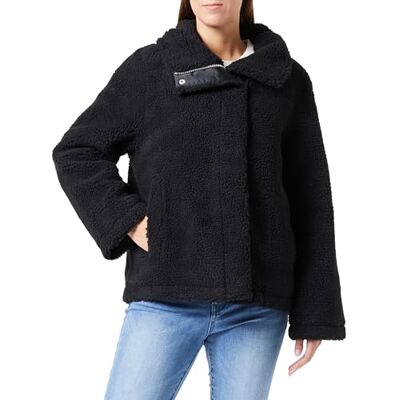 W7817 .000.84790 Replay Damska kurtka futrzana o regularnym kroju, 098 BLACK, XS W7817 .000.84790 Replay Damska kurtka futrzana o regularnym kroju, 098 BLACK, XS