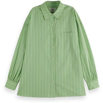 U9B00679T Koszula w paski, Pistacjo/Soft Ice Stripe 358, 38 U9B00679T Koszula w paski, Pistacjo/Soft Ice Stripe 358, 38