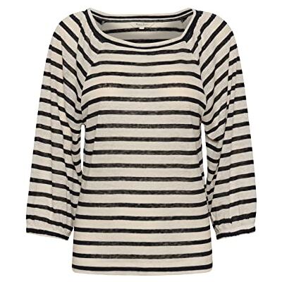 30307533 Part Two Sola Regular fit 3/4 Sleeve Top damski, Dark Navy Stripe, XXL 30307533 Part Two Sola Regular fit 3/4 Sleeve Top damski, Dark Navy Stripe, XXL
