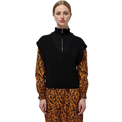 MI4318 Minus Women's Milu Knit Vest, czarny, L MI4318 Minus Women's Milu Knit Vest, czarny, L