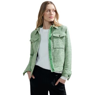 B212114 Cecil Damska kurtka Bouclé, zielony (Celery Green), L B212114 Cecil Damska kurtka Bouclé, zielony (Celery Green), L