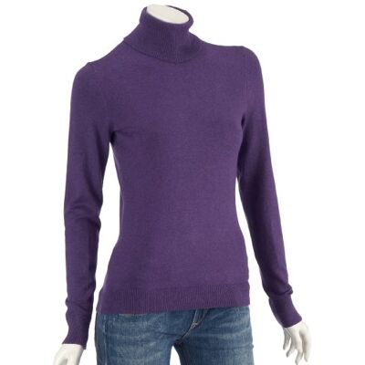 Tommy Hilfiger CTN CASH LYCRA ROLL-NK 1M50332995 damski sweter, fioletowy, 34 Tommy Hilfiger CTN CASH LYCRA ROLL-NK 1M50332995 damski sweter, fioletowy, 34