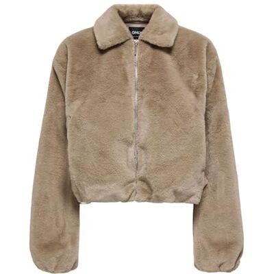 15348987-4765262 ONLY Onldana Life Faux Fur Jacket Cc OTW damska kurtka, silver mink, M 15348987-4765262 ONLY Onldana Life Faux Fur Jacket Cc OTW damska kurtka, silver mink, M