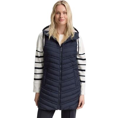 1046590 TOM TAILOR Kamizelka damska, 10668 Sky Captain Blue, S 1046590 TOM TAILOR Kamizelka damska, 10668 Sky Captain Blue, S