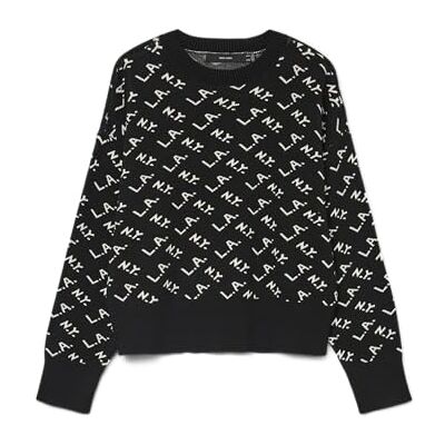 10332206-4795514 VERO MODA Damski sweter Vmgold Art LS z okrągłym dekoltem, czarny, XS, Czarny, XS 10332206-4795514 VERO MODA Damski sweter Vmgold Art LS z okrągłym dekoltem, czarny, XS, Czarny, XS