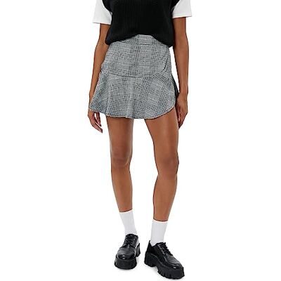 4WAL70004IK Koton Wiskoza Mix High Rise Mini Skort Spódnica, 9C9 (Black Check), XL Kobiety, 9c9 (Black Check), XL 4WAL70004IK Koton Wiskoza Mix High Rise Mini Skort Spódnica, 9C9 (Black Check), XL Kobiety, 9c9 (Black Check), XL