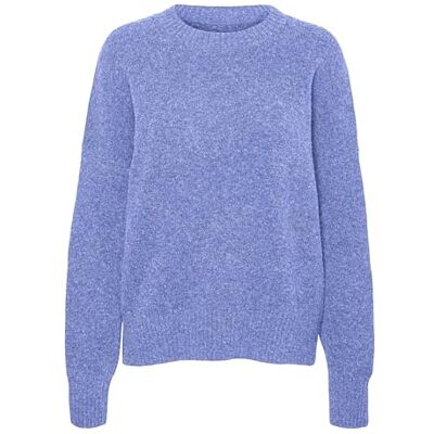 10320463-4701832 VERO MODA Vmboom Ls O-Neck sweter Ga Noos, Jacaranda, S 10320463-4701832 VERO MODA Vmboom Ls O-Neck sweter Ga Noos, Jacaranda, S