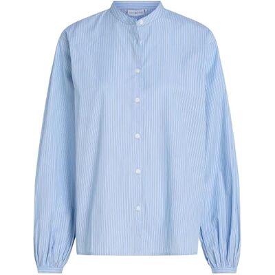 WW0WW43567 Tommy Hilfiger Damska bawełniana bluzka z dekoltem w serek LS L/S Bluzki, bluszcz STP/Vessel Blue, 34, Niebieski (Ivy Stp/Vessel Blue), 60 WW0WW43567 Tommy Hilfiger Damska bawełniana bluzka z dekoltem w serek LS L/S Bluzki, bluszcz STP/Vessel Blue, 34, Niebieski (Ivy Stp/Vessel Blue), 60
