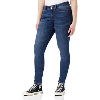 1030165 TOM TAILOR Denim Damski Nela Extra Skinny spodnie jeansowe 10622022 Nela Extra Skinn, 10120 Used Dark Stone Blue Denim, 25W / 34L 1030165 TOM TAILOR Denim Damski Nela Extra Skinny spodnie jeansowe 10622022 Nela Extra Skinn, 10120 Used Dark Stone Blue Denim, 25W / 34L