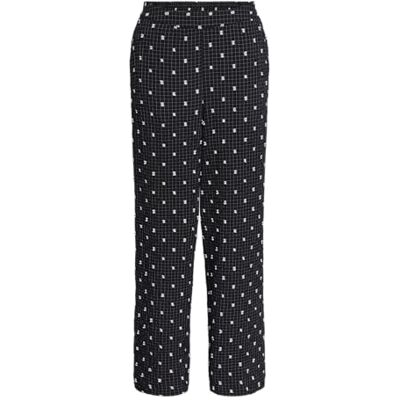 17151790 PIECES Pcnovalee Hw Pants damskie spodnie materiałowe, czarny/aop: kropki, XS 17151790 PIECES Pcnovalee Hw Pants damskie spodnie materiałowe, czarny/aop: kropki, XS