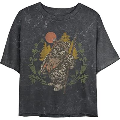STRW4970-60067601 Star Wars Damska koszulka Ewok Sunset T-shirt, czarna, XXL STRW4970-60067601 Star Wars Damska koszulka Ewok Sunset T-shirt, czarna, XXL