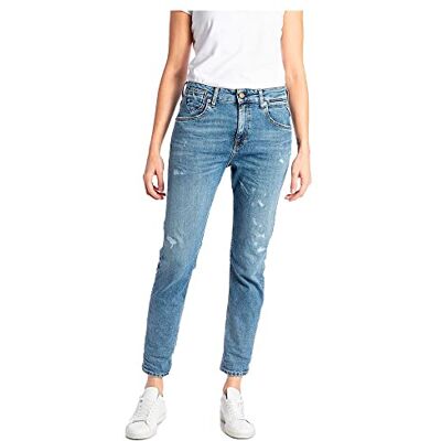 WA416 .000.573 43G Replay Dżinsy damskie Marty Boyfit ze stretchem, niebieskie (Medium Blue 009), W23 x L32, 009 Medium Blue, 23W / 32L WA416 .000.573 43G Replay Dżinsy damskie Marty Boyfit ze stretchem, niebieskie (Medium Blue 009), W23 x L32, 009 Medium Blue, 23W / 32L