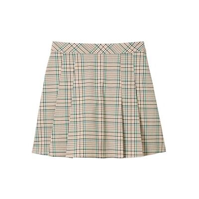 1043257 TOM TAILOR Denim Damska spódnica mini, 35956 beżowy Green Check, L 1043257 TOM TAILOR Denim Damska spódnica mini, 35956 beżowy Green Check, L