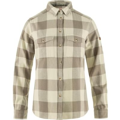 F86999 FJALLRAVEN 86999-021-113 Övik Heavy Flannel Shirt W Damski T-shirt Fog-Chalk White Size XS, Biała głowa, XS F86999 FJALLRAVEN 86999-021-113 Övik Heavy Flannel Shirt W Damski T-shirt Fog-Chalk White Size XS, Biała głowa, XS