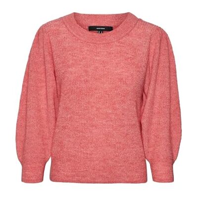 10277742 VERO MODA VMVIGGA 3/4 Rib sweter GA Boo REP, Dubarry/Szczegóły: melanż, M 10277742 VERO MODA VMVIGGA 3/4 Rib sweter GA Boo REP, Dubarry/Szczegóły: melanż, M