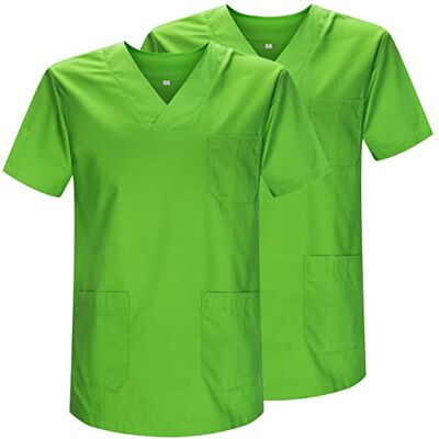 BZ-2-817 MISEMIYA Opakowanie 2 sztuki Unisex płaszcz sanitarny mundury sanitarne mundury sanitarne Mundury Medicos Ref.817 * 2, zielone, XXL BZ-2-817 MISEMIYA Opakowanie 2 sztuki Unisex płaszcz sanitarny mundury sanitarne mundury sanitarne Mundury Medicos Ref.817 * 2, zielone, XXL