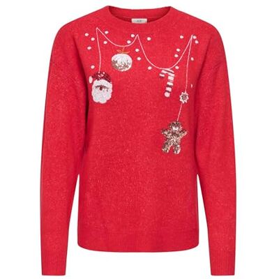 15343481-4907460 Jdy Santa L/S X-Mas O-Neck Sweter KNT, Mars Red, XS 15343481-4907460 Jdy Santa L/S X-Mas O-Neck Sweter KNT, Mars Red, XS