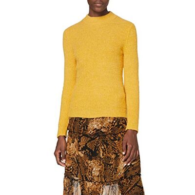 94-01611-03-018 SPARKZ COPENHAGEN Damski sweter z golfem Cora, Słonecznik, S 94-01611-03-018 SPARKZ COPENHAGEN Damski sweter z golfem Cora, Słonecznik, S