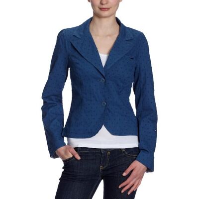 Katja Tommy Jeans Długi damski blezer, Niebieski (Ensign Blue-eur), 38 Katja Tommy Jeans Długi damski blezer, Niebieski (Ensign Blue-eur), 38