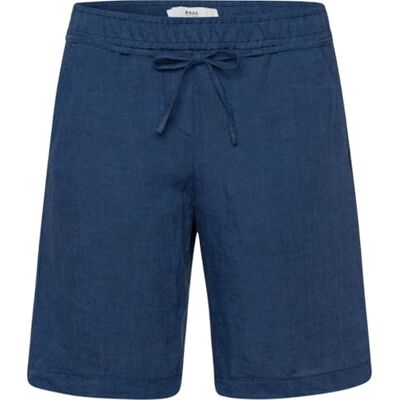 72-2208_9823320 BRAX Damskie szorty dżinsowe Mel B Bermuda Pure Linen, indygo, 34, indygo, 26W / 32L 72-2208_9823320 BRAX Damskie szorty dżinsowe Mel B Bermuda Pure Linen, indygo, 34, indygo, 26W / 32L